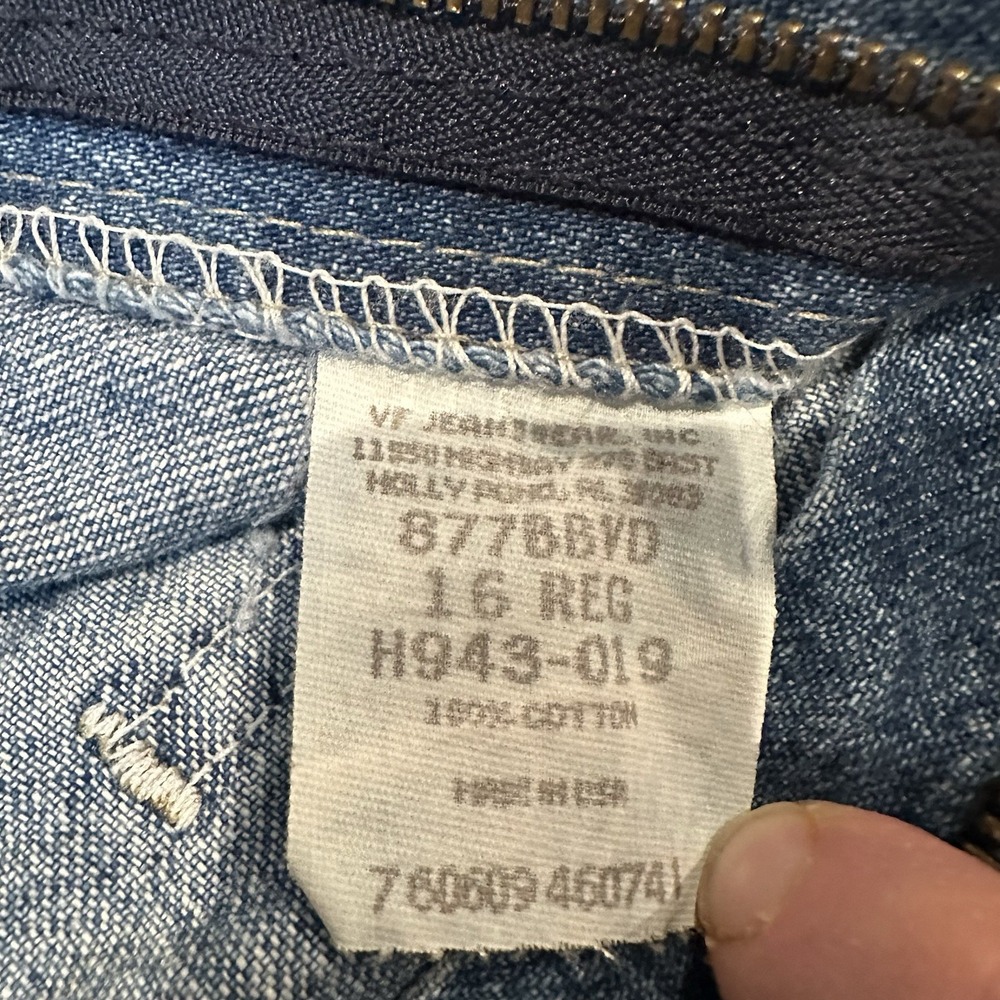 Wrangler Vintage Relaxed Fit Carpenter Jeans Women's Size 16 Reg Made In USA - Picture 4 of 12